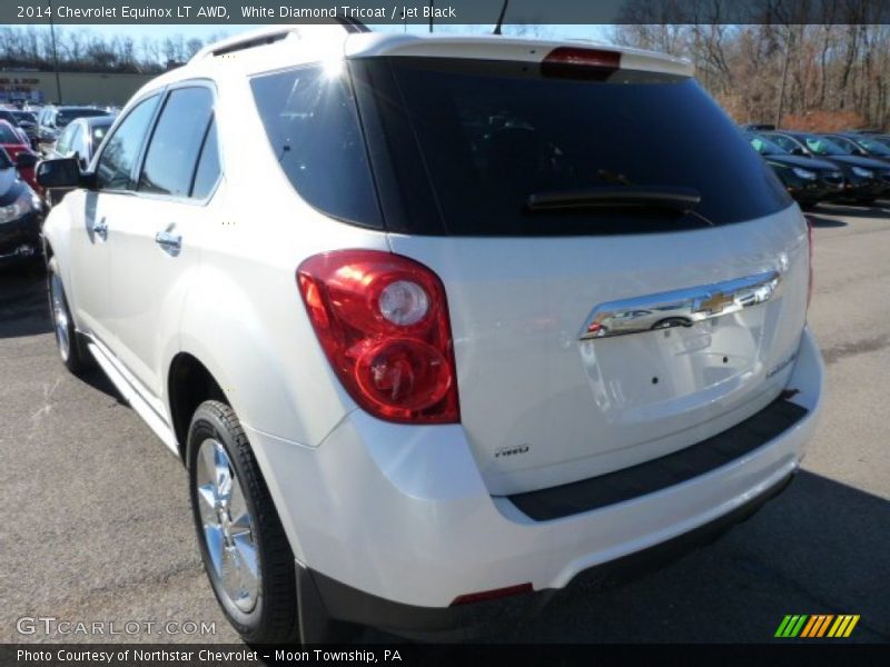 White Diamond Tricoat / Jet Black 2014 Chevrolet Equinox LT AWD