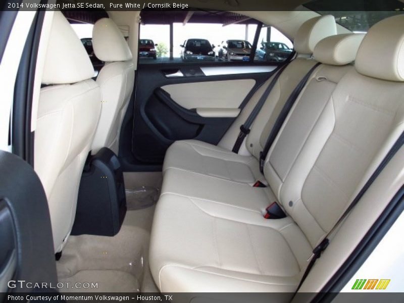 Pure White / Cornsilk Beige 2014 Volkswagen Jetta SE Sedan