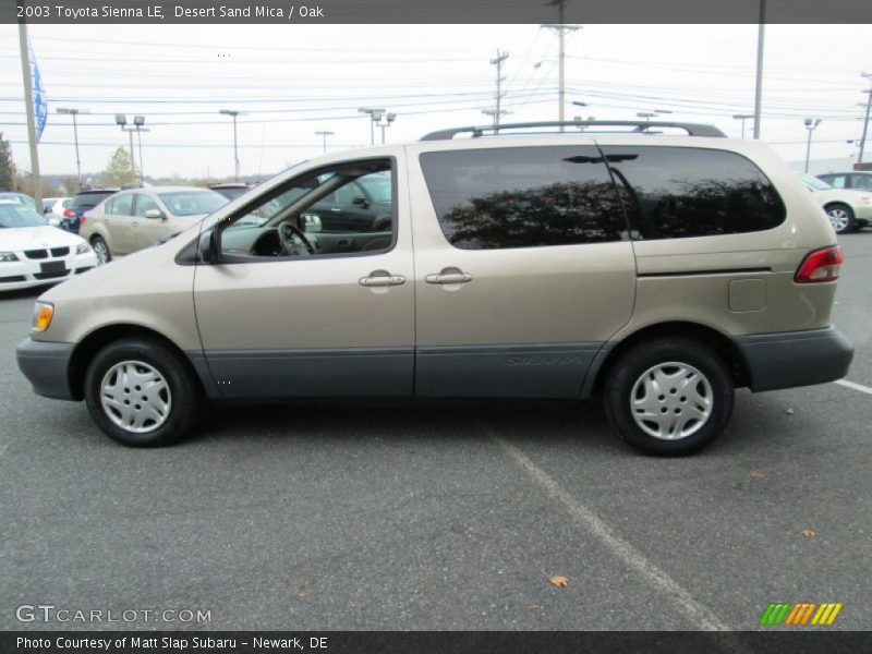 Desert Sand Mica / Oak 2003 Toyota Sienna LE