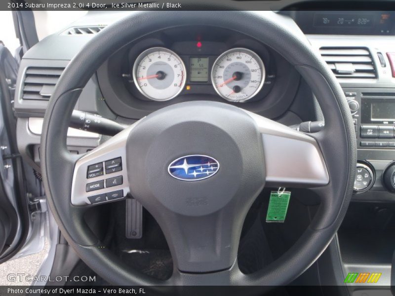 Ice Silver Metallic / Black 2014 Subaru Impreza 2.0i 4 Door