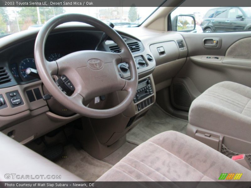 Desert Sand Mica / Oak 2003 Toyota Sienna LE