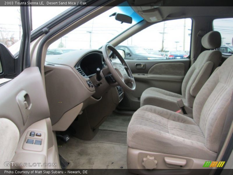 Desert Sand Mica / Oak 2003 Toyota Sienna LE