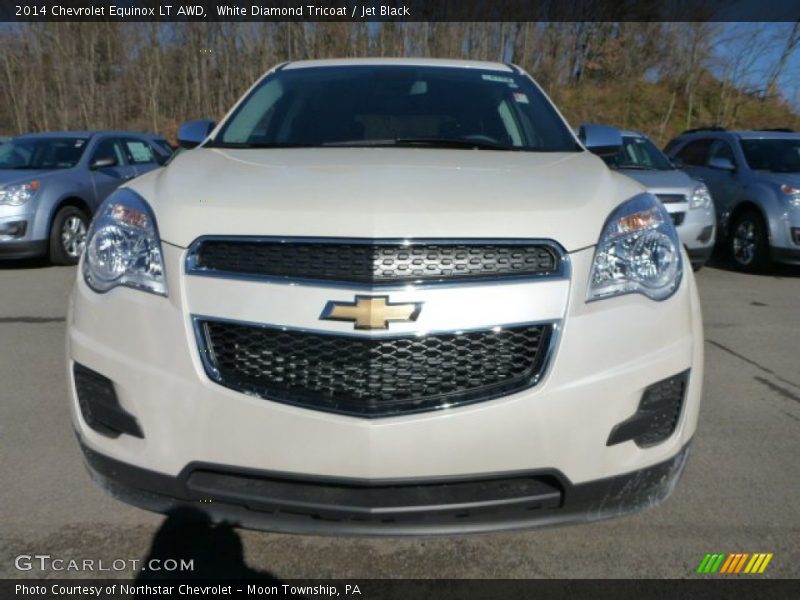 White Diamond Tricoat / Jet Black 2014 Chevrolet Equinox LT AWD