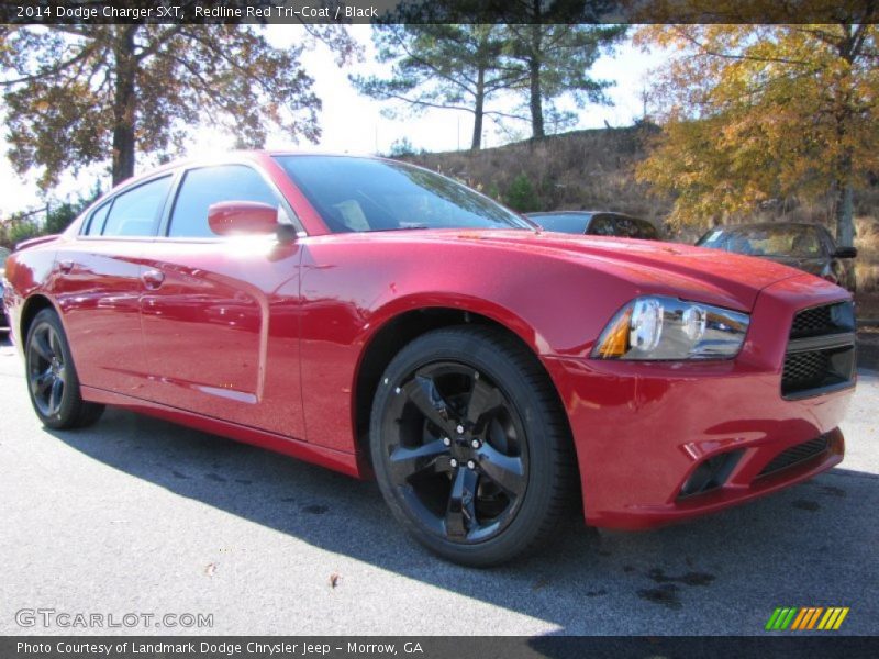 Redline Red Tri-Coat / Black 2014 Dodge Charger SXT