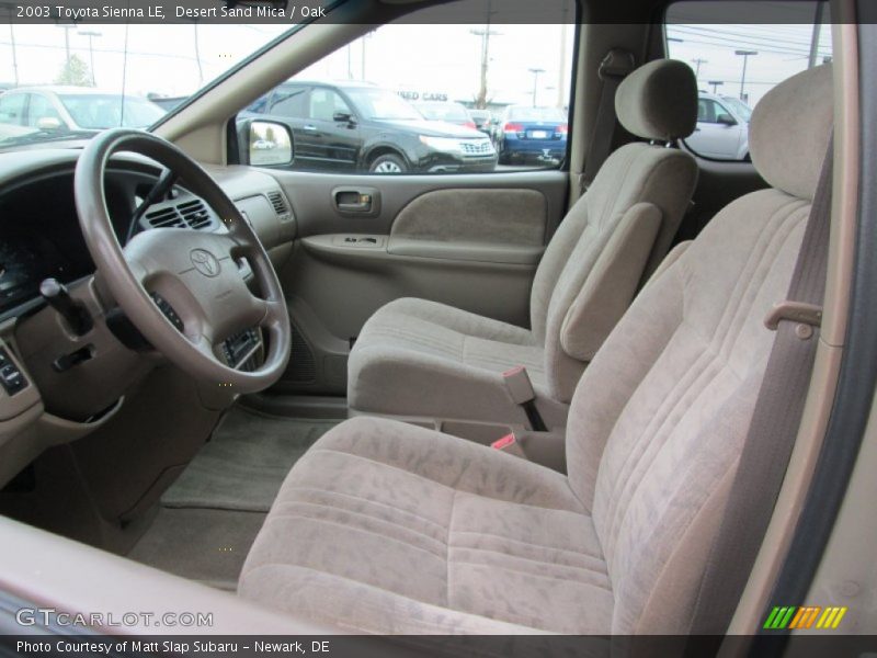 Desert Sand Mica / Oak 2003 Toyota Sienna LE