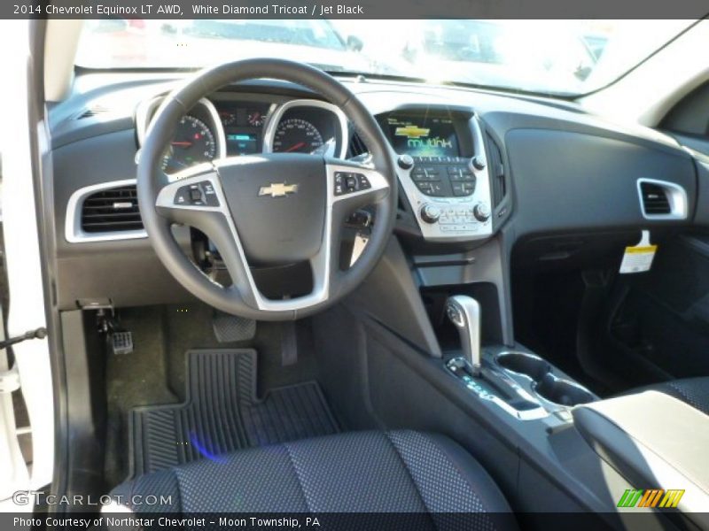 White Diamond Tricoat / Jet Black 2014 Chevrolet Equinox LT AWD