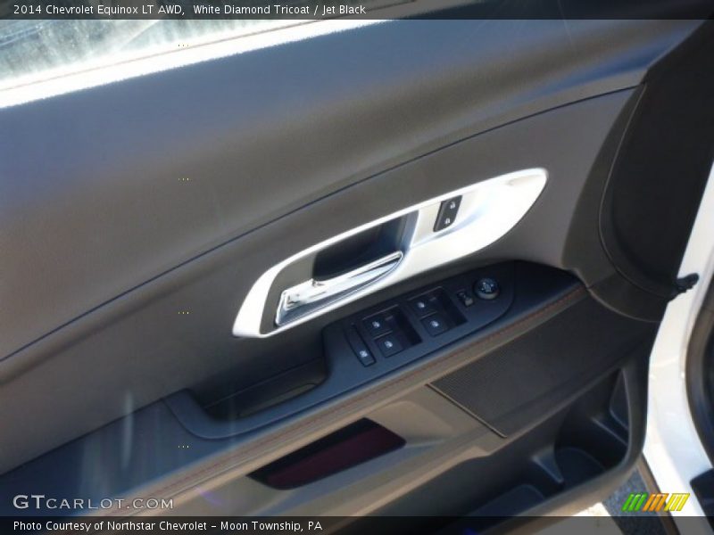 White Diamond Tricoat / Jet Black 2014 Chevrolet Equinox LT AWD