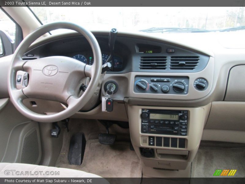 Desert Sand Mica / Oak 2003 Toyota Sienna LE