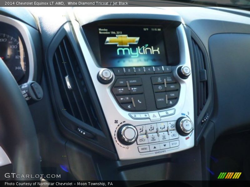 White Diamond Tricoat / Jet Black 2014 Chevrolet Equinox LT AWD