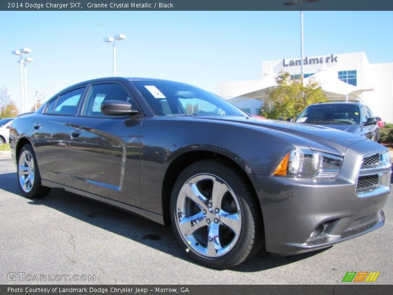 Granite Crystal Metallic / Black 2014 Dodge Charger SXT
