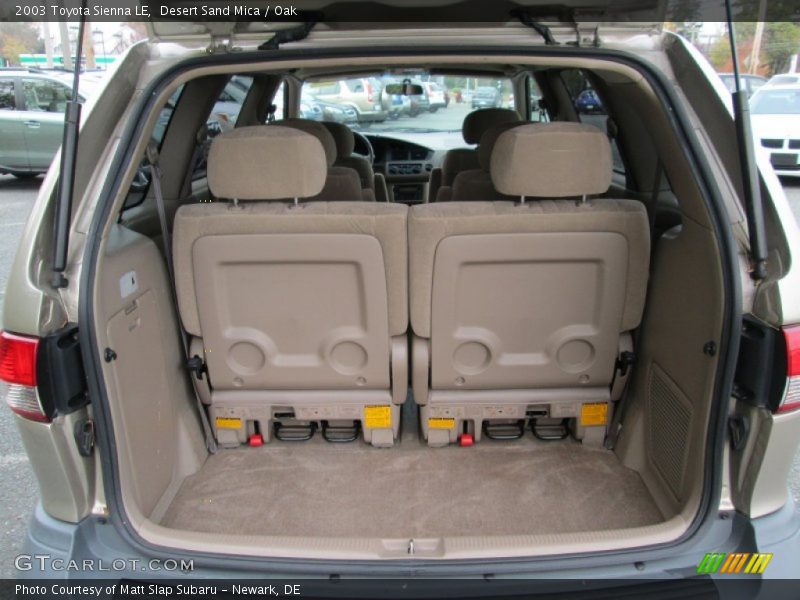 Desert Sand Mica / Oak 2003 Toyota Sienna LE