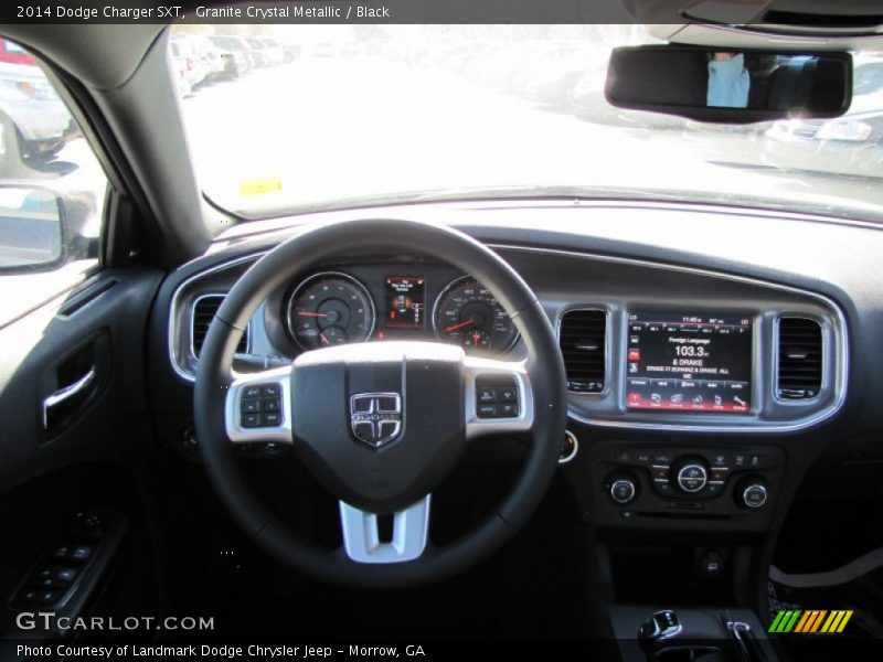 Granite Crystal Metallic / Black 2014 Dodge Charger SXT