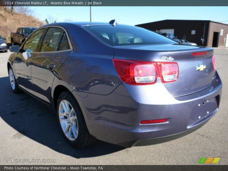 Atlantis Blue Metallic / Jet Black 2014 Chevrolet Malibu LT
