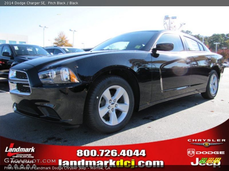 Pitch Black / Black 2014 Dodge Charger SE
