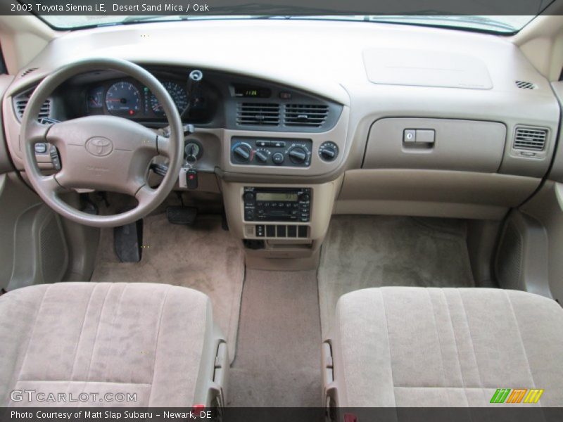 Desert Sand Mica / Oak 2003 Toyota Sienna LE