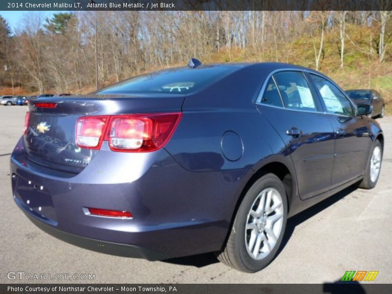 Atlantis Blue Metallic / Jet Black 2014 Chevrolet Malibu LT
