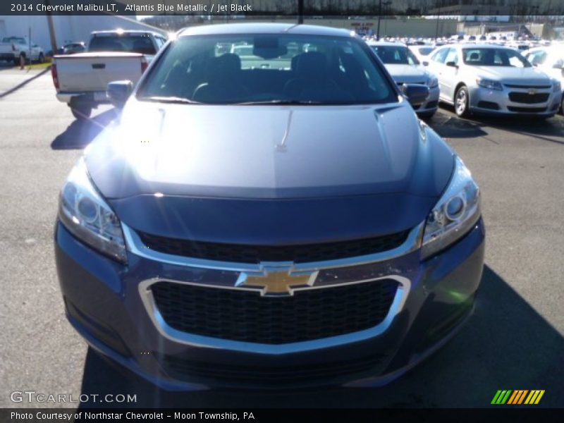 Atlantis Blue Metallic / Jet Black 2014 Chevrolet Malibu LT