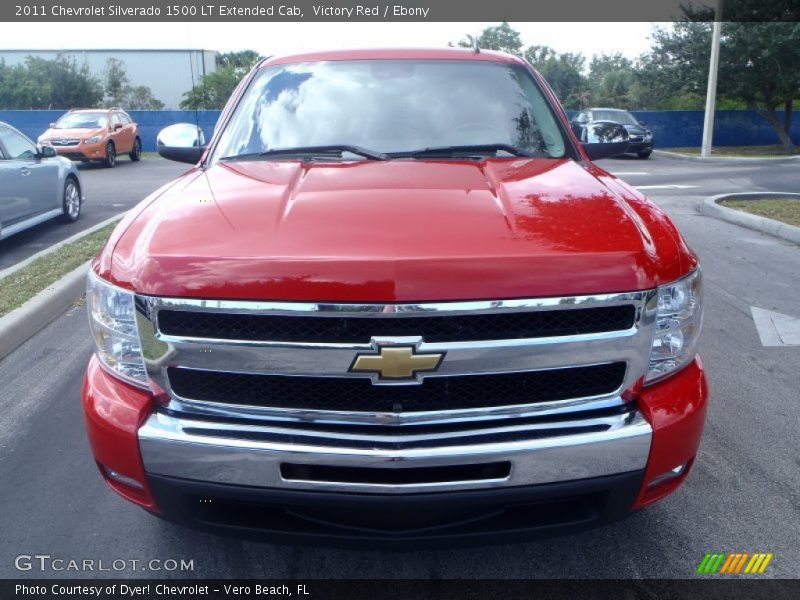 Victory Red / Ebony 2011 Chevrolet Silverado 1500 LT Extended Cab