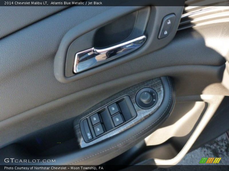 Atlantis Blue Metallic / Jet Black 2014 Chevrolet Malibu LT