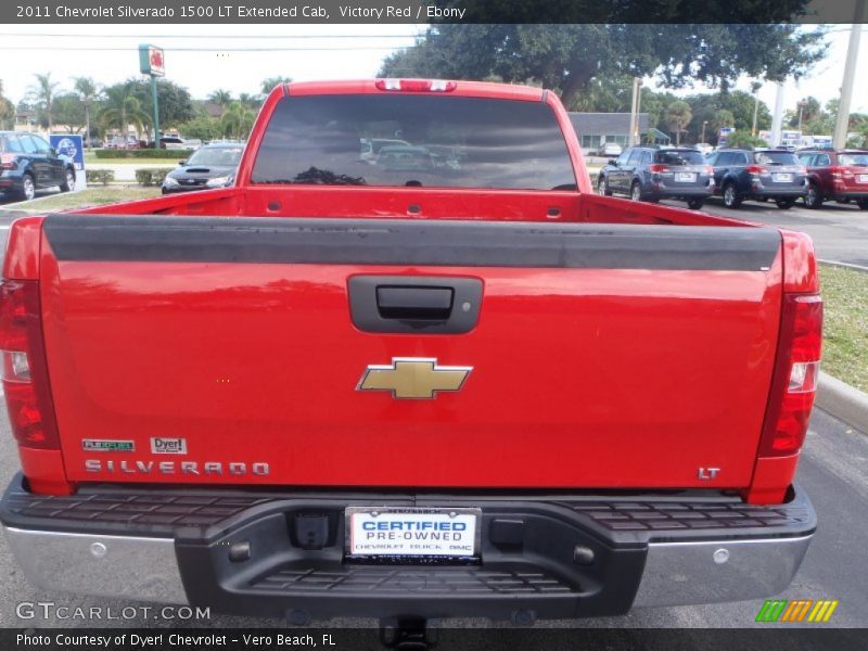 Victory Red / Ebony 2011 Chevrolet Silverado 1500 LT Extended Cab