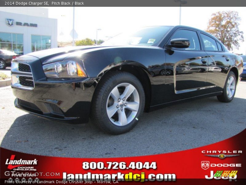 Pitch Black / Black 2014 Dodge Charger SE
