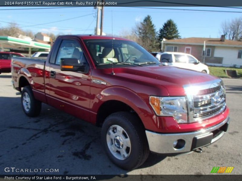 Ruby Red / Pale Adobe 2014 Ford F150 XLT Regular Cab 4x4