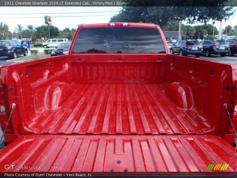 Victory Red / Ebony 2011 Chevrolet Silverado 1500 LT Extended Cab