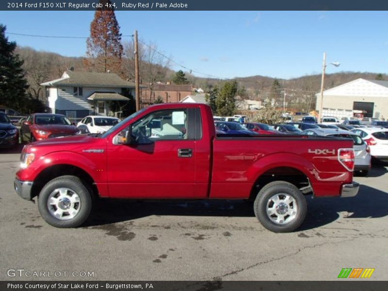 Ruby Red / Pale Adobe 2014 Ford F150 XLT Regular Cab 4x4