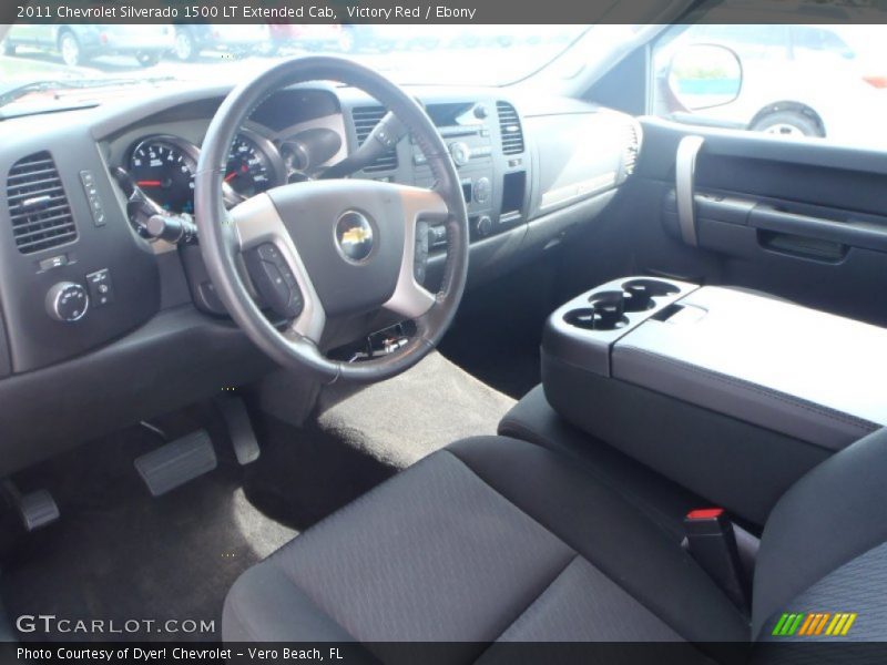 Victory Red / Ebony 2011 Chevrolet Silverado 1500 LT Extended Cab