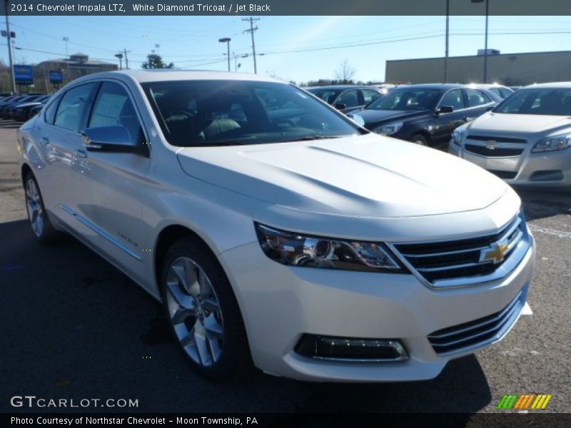 White Diamond Tricoat / Jet Black 2014 Chevrolet Impala LTZ