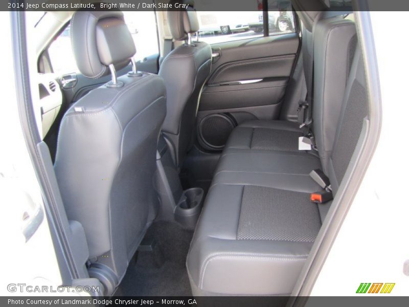 Bright White / Dark Slate Gray 2014 Jeep Compass Latitude