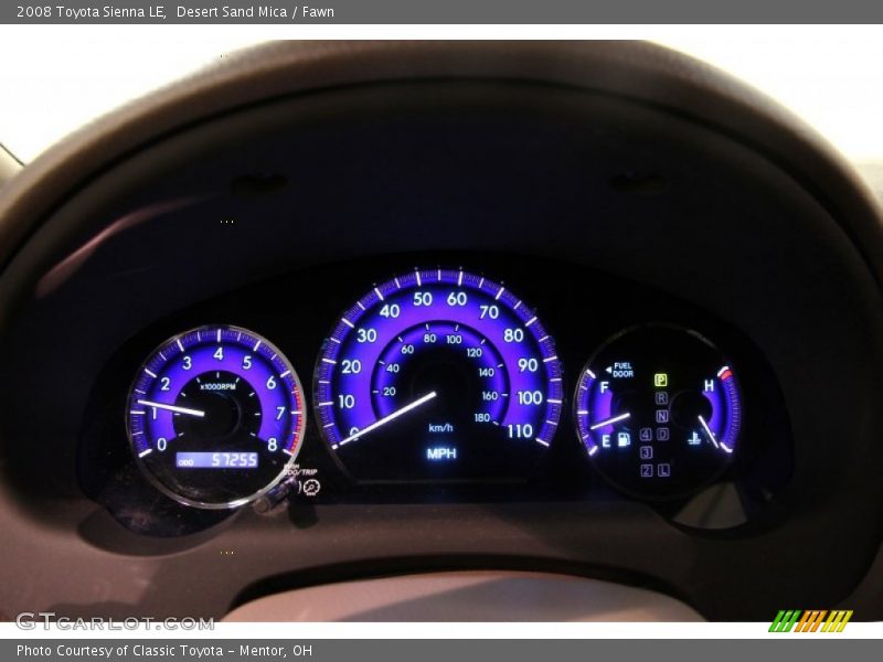 Desert Sand Mica / Fawn 2008 Toyota Sienna LE