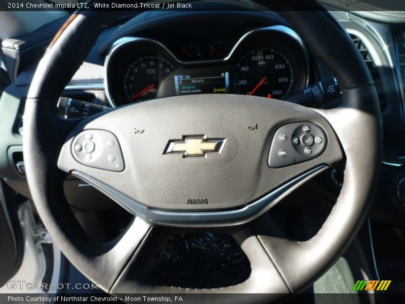 White Diamond Tricoat / Jet Black 2014 Chevrolet Impala LTZ