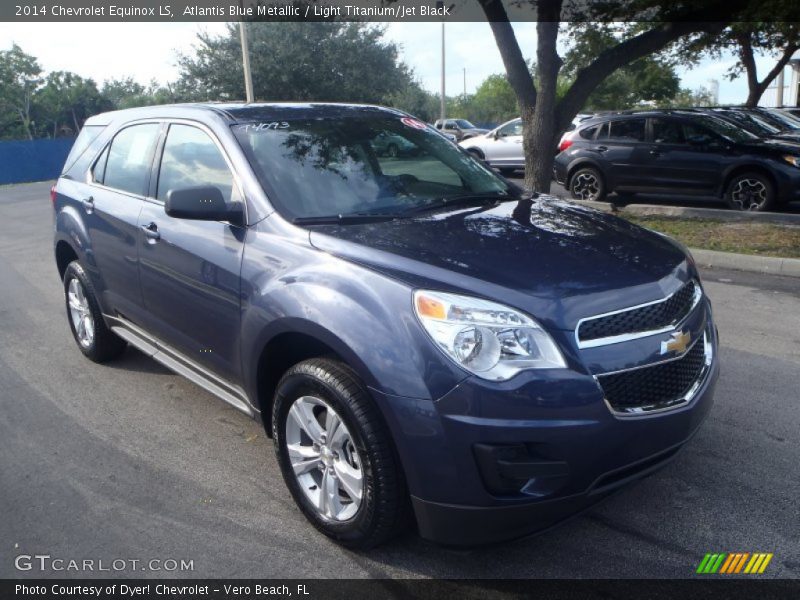 Atlantis Blue Metallic / Light Titanium/Jet Black 2014 Chevrolet Equinox LS