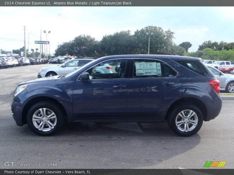 Atlantis Blue Metallic / Light Titanium/Jet Black 2014 Chevrolet Equinox LS