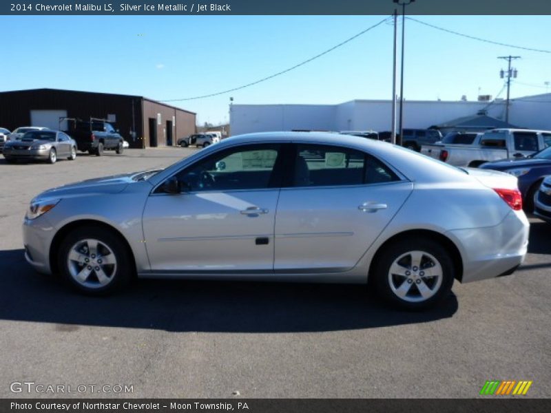Silver Ice Metallic / Jet Black 2014 Chevrolet Malibu LS