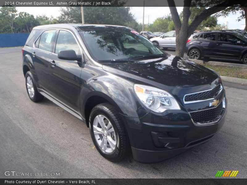 Ashen Gray Metallic / Jet Black 2014 Chevrolet Equinox LS