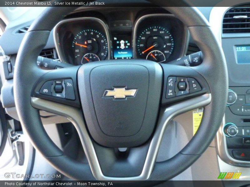 Silver Ice Metallic / Jet Black 2014 Chevrolet Malibu LS