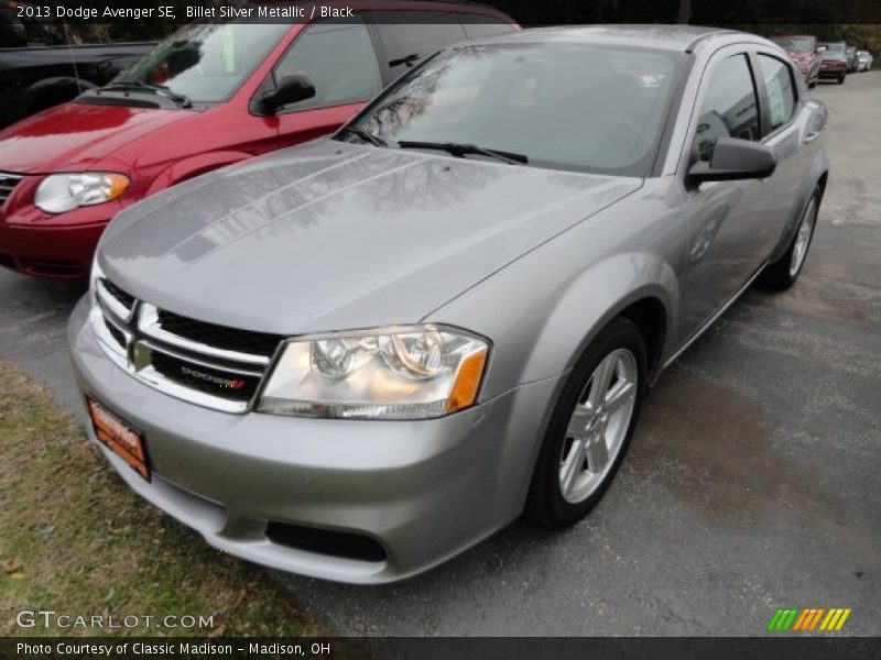 Billet Silver Metallic / Black 2013 Dodge Avenger SE