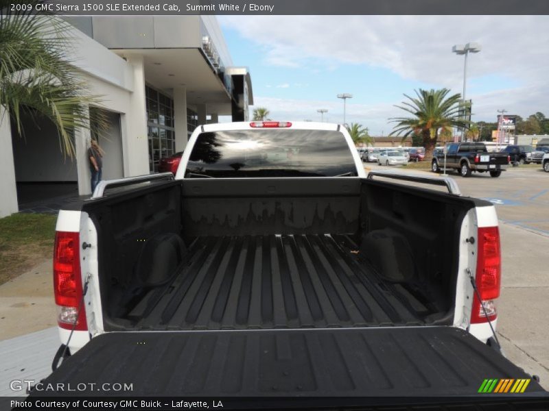 Summit White / Ebony 2009 GMC Sierra 1500 SLE Extended Cab