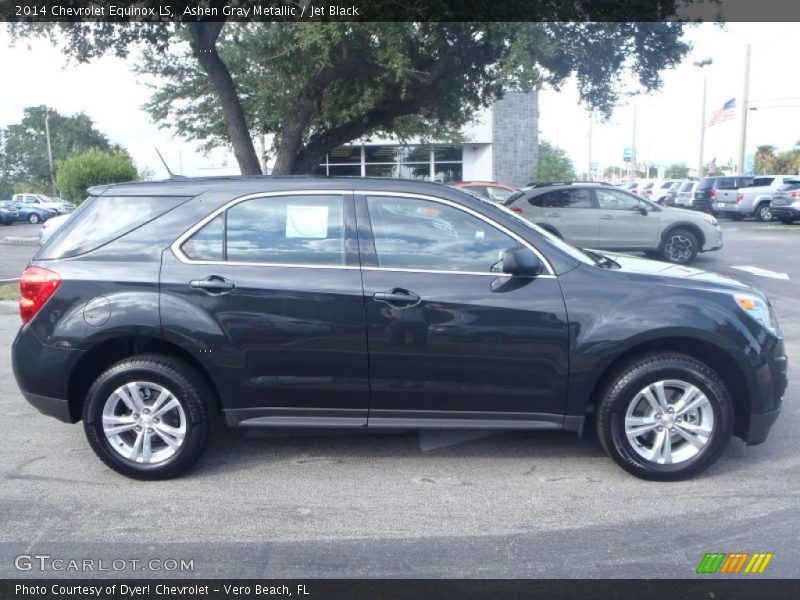 Ashen Gray Metallic / Jet Black 2014 Chevrolet Equinox LS