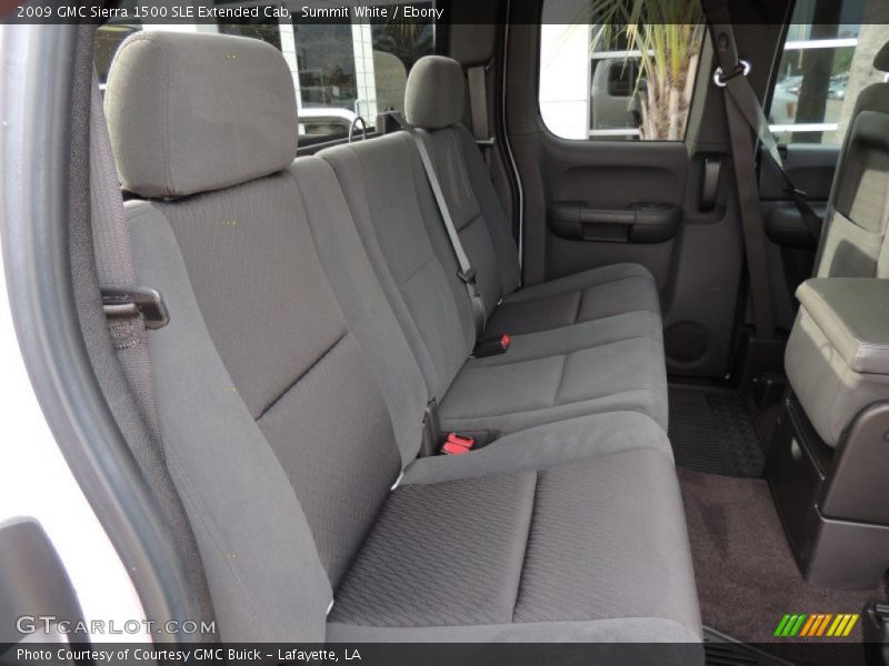 Summit White / Ebony 2009 GMC Sierra 1500 SLE Extended Cab