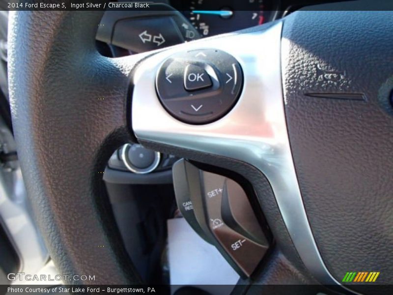 Ingot Silver / Charcoal Black 2014 Ford Escape S