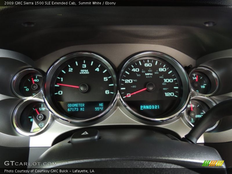 Summit White / Ebony 2009 GMC Sierra 1500 SLE Extended Cab