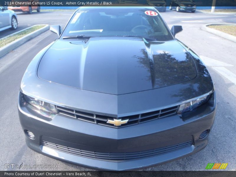 Ashen Gray Metallic / Black 2014 Chevrolet Camaro LS Coupe