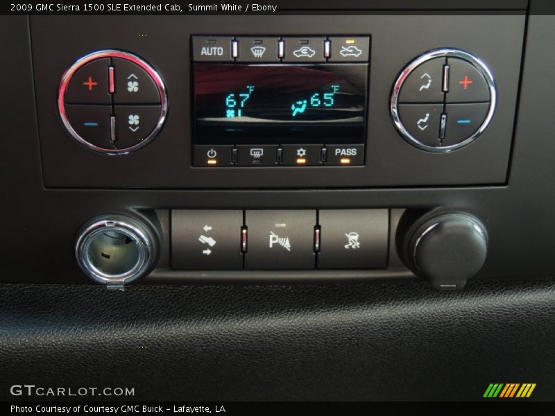 Summit White / Ebony 2009 GMC Sierra 1500 SLE Extended Cab