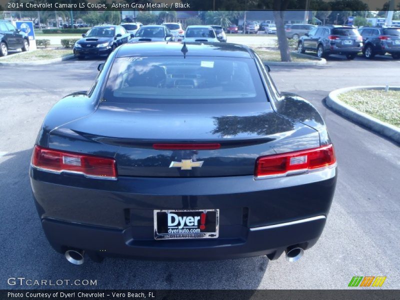 Ashen Gray Metallic / Black 2014 Chevrolet Camaro LS Coupe