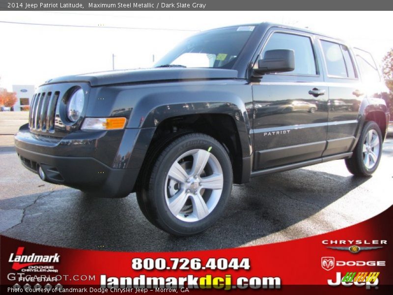 Maximum Steel Metallic / Dark Slate Gray 2014 Jeep Patriot Latitude