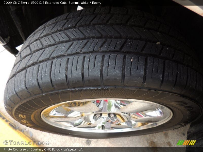 Summit White / Ebony 2009 GMC Sierra 1500 SLE Extended Cab