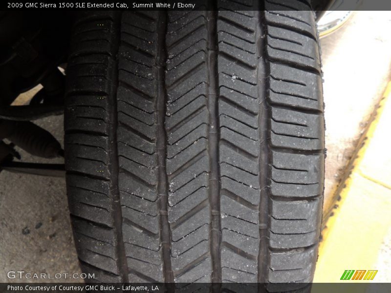Summit White / Ebony 2009 GMC Sierra 1500 SLE Extended Cab